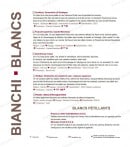 Menu Il Ristorante - Les vins blancs