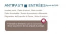 Menu Il Ristorante - Les antipasti et les entrées