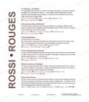 Menu Il Ristorante - Les vins rouges: lambrusco, roccascossa,.....