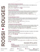 Menu Il Ristorante - Les vins rouges: bron, ruseval,.....