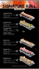 Menu Ace Sushi - Les signature rolls