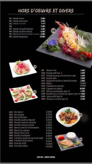 Menu Ace Sushi - Les hors d&#039;oeuvres et divers