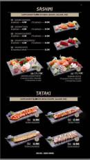 Menu Ace Sushi - La sashimis et tataki