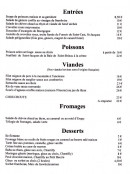 Menu Restaurant Le Victorine - Les entrées...