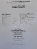 Menu Ty Tante Jeanne - Les plats à emporter