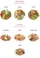 Menu Holly's Diner - Les poké bowls et salades