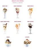 Menu Holly's Diner - Holly&#039;s ice cream
