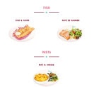 Menu Holly's Diner - Fish et pasta