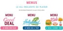 Menu Holly's Diner - Les menus