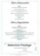 Carte et menu de Le Catamaran à Saint Quay Portrieux — Menu découverte 35€ et dégustation 55€