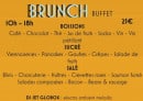 Menu L'Effet Mer - Le brunch