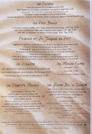 Menu Les terre-neuvas - Les entrées, poissons et viandes, ...