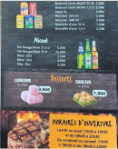 Menu Idil Restaurant - Les boissons, desserts, ...