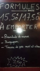 Carte et menu de La Vicomtoise à La Vicomte sur Rance — Les formules à emporter