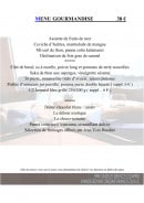 Carte et menu de Des Rochers à Perros Guirec — Menu gourmandise
