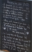Carte et menu de Les sardines à la plage à Lancieux — La carte du soir