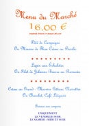 Menu Le Pommeil - Menu marché 