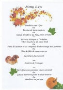 Carte et menu de Auberge de Saint Fiel à Saint Fiel — menu à 23€