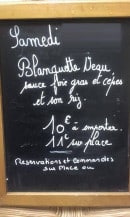 Menu Le Cass'croute - Exemple de menu