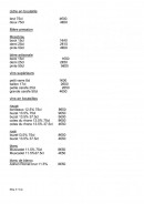 Menu Chez Jacques - les bières et vins