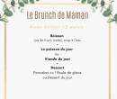 Menu Le brunch de maman - Menu enfant