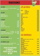 Menu Le Tex Mex - Les boissons