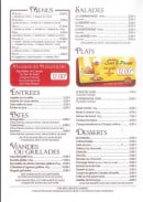 Menu Brasserie carrefour market - Menus, salades, plats,...