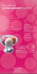 Menu Brasserie carrefour market - Parfums