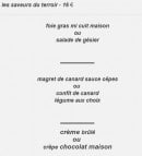 Menu La Calzone - Les menus périgourdins