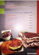 Menu Le Madelon - Les fromages, desserts