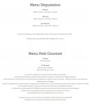 Menu Le Grand Bleu - Le menu dégustation et menu enfant