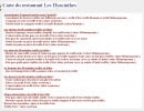Menu Les hyacinthes - Les amuses bouches, entrées, plats...