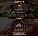 Menu La Gravette - Les entrées et plats