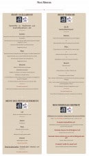 Menu Les Prés Gaillardou - Menus