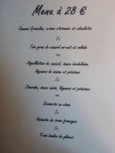 Menu Au fil des saisons - Menu à 28€