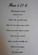Menu Au fil des saisons - Menu à 21€