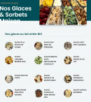 Menu Viz'ara - Les glaces