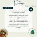 Carte et menu de Le domaine du Terroir à La Chapelle Aubareil — Les entrées