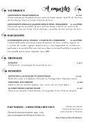 Menu La Table Alsacienne 24 - La carte à emporter (suite)