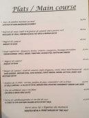 Carte et menu de Le Saint Félix à Saint Felix de Villadeix — Plats