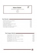 Carte et menu de La Petite Auberge à Villefranche du Perigord — Les desserts, coupes glacées, ...