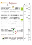 Menu L'escapade gourmande - Vins suite