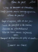 Menu Brasserie Le Set - Exemple de menu