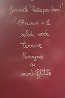 Menu La Petite Adresse - La formule à 18€