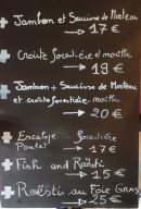 Menu Le Mistigri - Exemple de menu