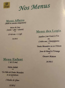 Menu Auberge des 3 Ponts - Les menus