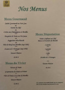 Menu Auberge des 3 Ponts - Les menus suite