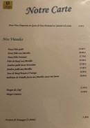 Menu Auberge des 3 Ponts - Les viandes
