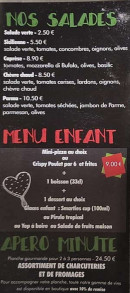 Menu La gouille - Salades, menu enfant et ap"ro minute