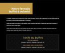 Menu Buffet Chalèze - Les buffets